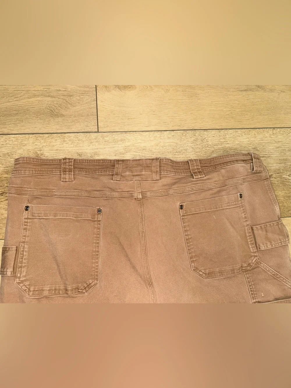 Duluth Trading Co Mens Flex Fire Hose Work Pants Brown 46x32 (29) Relaxed Fit